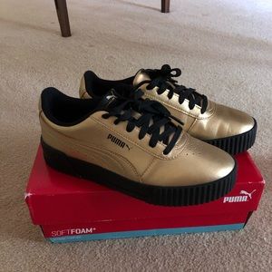 Puma Carina - black and gold
